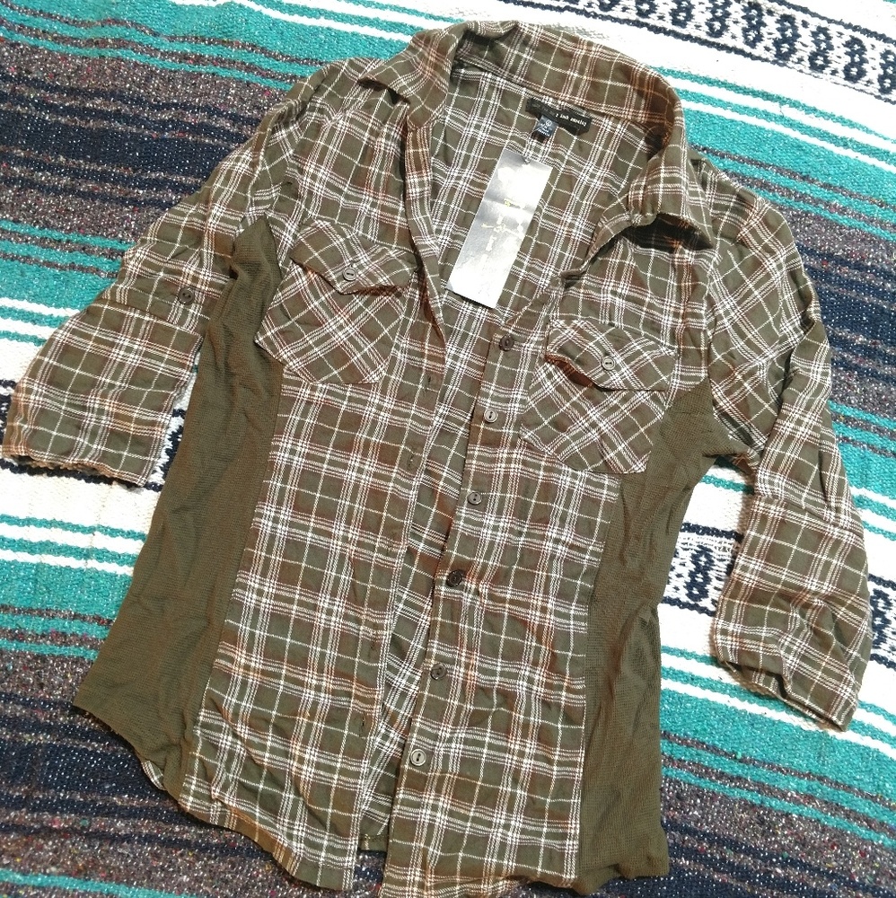 NWT - Womens MFM2LA Flannel Shirt